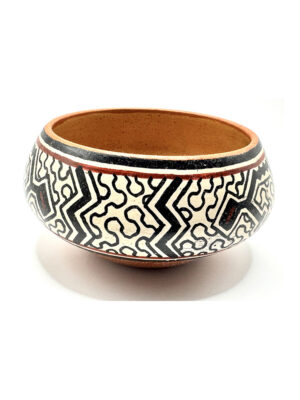 clay-bowl-shipibo-konibo-hand-painted- dim-20cm