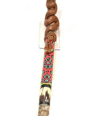 tepi--combo-extraordinary-piece-snake-porcupine-with-detailed-beading