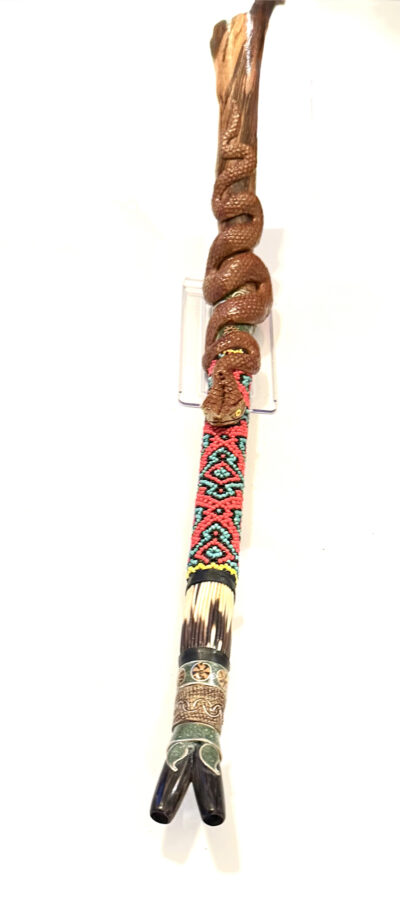 tepi--combo-extraordinary-piece-snake-porcupine-with-detailed-beading