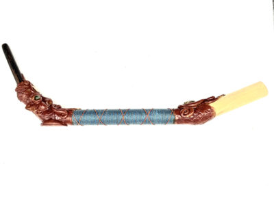 tepi-totemic-head-with-crystal-eyes-and-textile-detail-length-36cm tepi-totemic-head-with-crystal-eyes-and-textile-detail